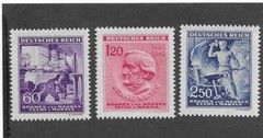 MNH Stamp set Scott 85-87 / Richard Wagner / 1943 German Occupation B a M / WWII