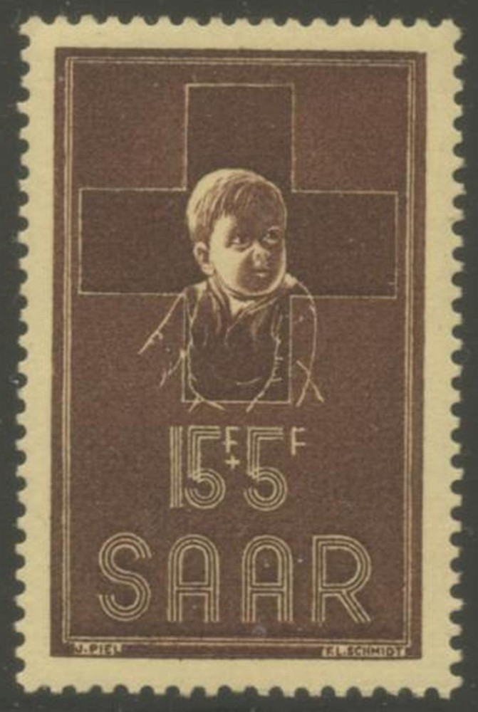 SAAR Sc#B100 1954 Red Cross Complete OG Mint Lightly Hinged