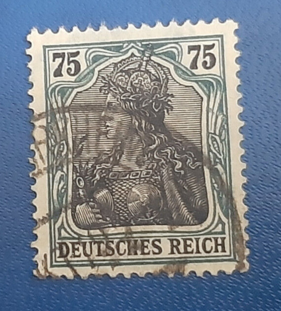 Germany Stamp Deutsches Reich Germania 75 Pfennig Mi. Nr. 104 (22947)