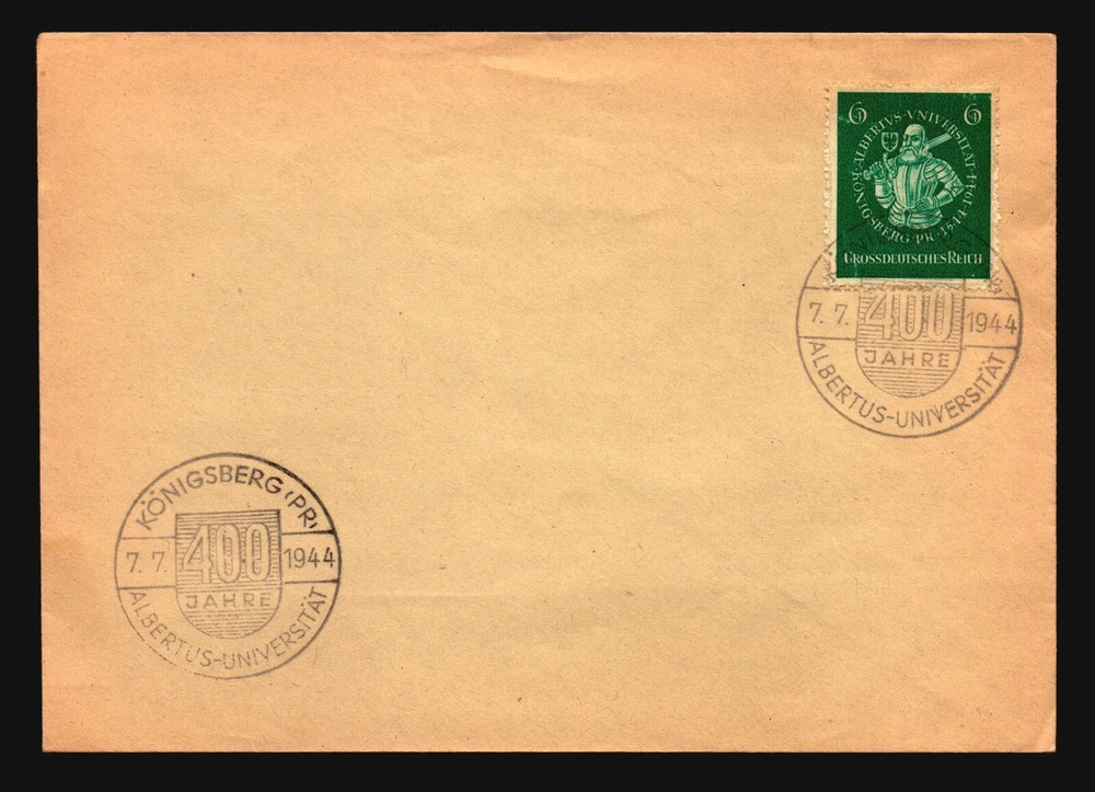 Germany 1944 Albertus Univ. Series Event Cover – Z16753