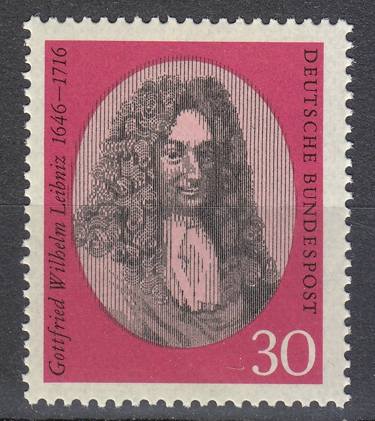 Germany 1966 Mi 518 Sc 962 MNH Gottfried Leibniz Philosopher & Mathematician **