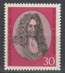 Germany 1966 Mi 518 Sc 962 MNH Gottfried Leibniz Philosopher & Mathematician **