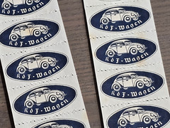 THIRD REICH KDF VW VOLKSWAGEN AUTO CAR Stamp Strip Nazi German WW2 WWII 10 pcs