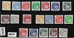MNH stamp sets 1939 1940 & 1943 Newspaper German Occupation of BaM WWII #2600