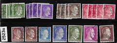Used stamp collection 1940s Adolf Hitler Third Reich era Germany #2523a