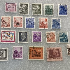 20 USED mixed varied Vtg. 1950-1990 DDR East Germany stamps; $1 Ships/A DEAL!