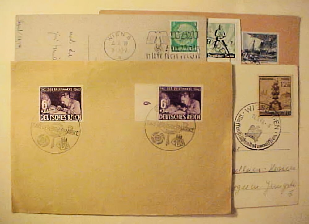 GERMANY PICTORIAL CANCELS 1938,1939,1940,1942,1944,