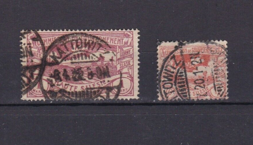Upper Silesia Stamps (German Territory) 1920-1921 (Used)