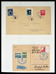 Lot 40450 Stamp collection Sudetenland 1933-1945 including Zeppelins, in albums.