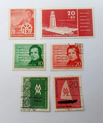 Germany East DDR 1956 Sets (2) & 2 single stamps mint & used