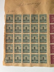 Lot German Inflation Stamps Several Overprints on Sheets Unused 1920’s