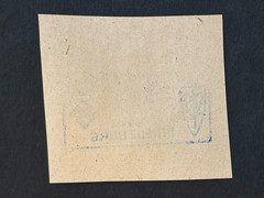 SUDETENLAND WWII-GERMAN OCC. Local ovpt FRIEDEBERG Ble stamp, on pap. 2 Kc. #626