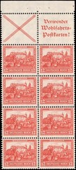 Germany #B46b MNH booklet pane of 8 + 2 labels