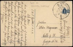 Germany WWI Navy SMS Kaiserin MSP83 Feldpost Patriotic Cover 75489