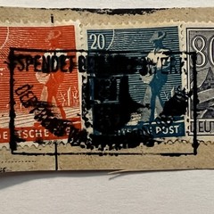 1940s GERMANY AMERICAN BRITISH SOVIET OCCUPIED STAMP WITH HANNOVER SON CANCEL