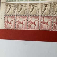 1936 Deutsches Reich Berlin Olympics Stamp Booklet Sheet MNH German