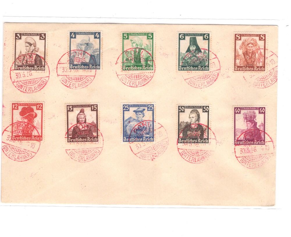 Germany B69-78 on large cover nice item