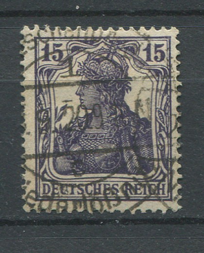 German Reich : Michel # 101a from 1917 – used – signed