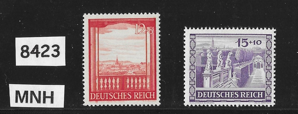 #8423 MNH stamp set Sc B198-199 / 1941 / Third Reich Germany / Vienna Austria