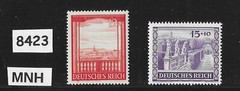 #8423 MNH stamp set Sc B198-199 / 1941 / Third Reich Germany / Vienna Austria