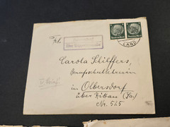 THIRD REICH COVER ENVELOPE LOT X 3 Same Person 1940s era WW2 WWII German