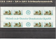 DDR 1989 Satz 8er-Block Briefmarkenausstellung 3265-3266 postfrisch ungestempelt