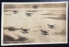 1939 Munich Germany RPPC Postcard Cover To Augsburg Heinkel Sea Plane