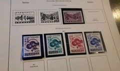 Germany WWII Military Serbia Serbien Collection Lot On Pages Mnh Mh Used