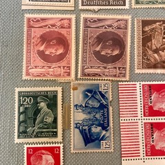 German Stamp Collection 1930’s -1940’s Hitler War WWII Libia Deutsches Reich VTG