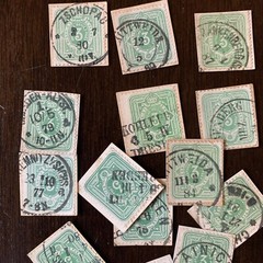 RESELLER LOT 1870’s 1880’s GERMANY 2-3 pf STAMPS ON PAPER, MANY NICE CANCELS #2
