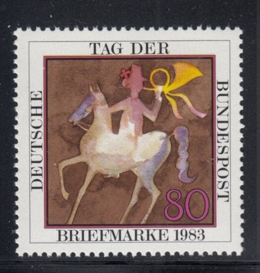 WEST GERMANY Postrider MNH stamp