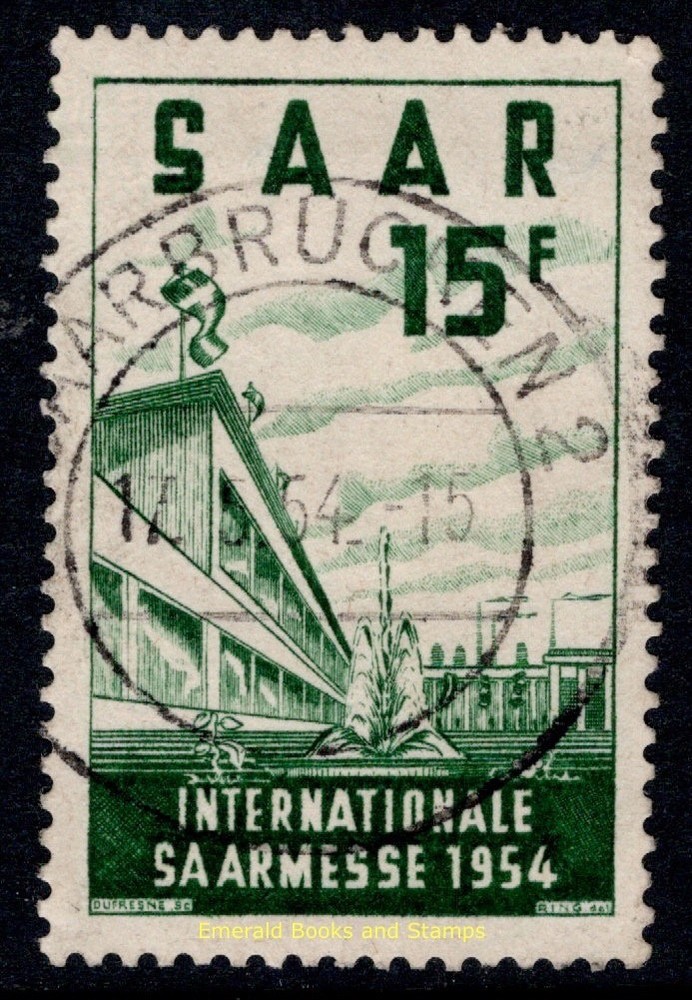 EBS Germany 1954 SAAR – International Saar Fair – Saarmesse – Michel 348 – Used