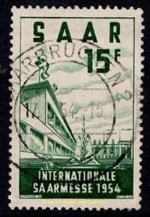 EBS Germany 1954 SAAR – International Saar Fair – Saarmesse – Michel 348 – Used