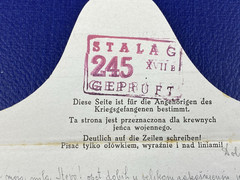 1943 F/L written by relatives sent to Serbian POW in Stalag 245, Dolovo, Serbia.