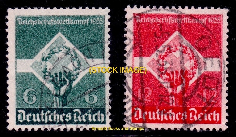EBS Germany 1935 – Reich Athletics Competition – Michel 571-572 – Used