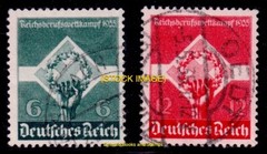 EBS Germany 1935 – Reich Athletics Competition – Michel 571-572 – Used