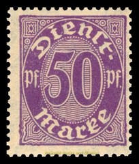 EBS Germany 1920 – Officials – Dienstmarken – Michel 23/33 – MNH** (short set)