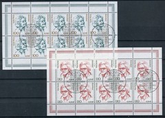 Bund Stamp Set No. 2149-2150 Postmarked Women Mini Sheet ESST Bonn Germany 2000