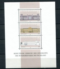 Germany – BRD : Great souvenir sheet from 1986 – historical buildings – mint NH
