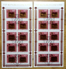 20 x miniature sheet KB 1065 stamp day 1980 FRG 1980