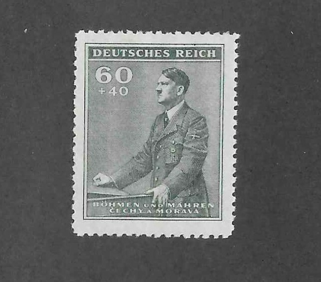 MNH Stamp Sc #B10 / 1942 Third Reich era / Adolf Hitler Birthday / WWII Germany