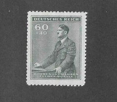 MNH Stamp Sc #B10 / 1942 Third Reich era / Adolf Hitler Birthday / WWII Germany