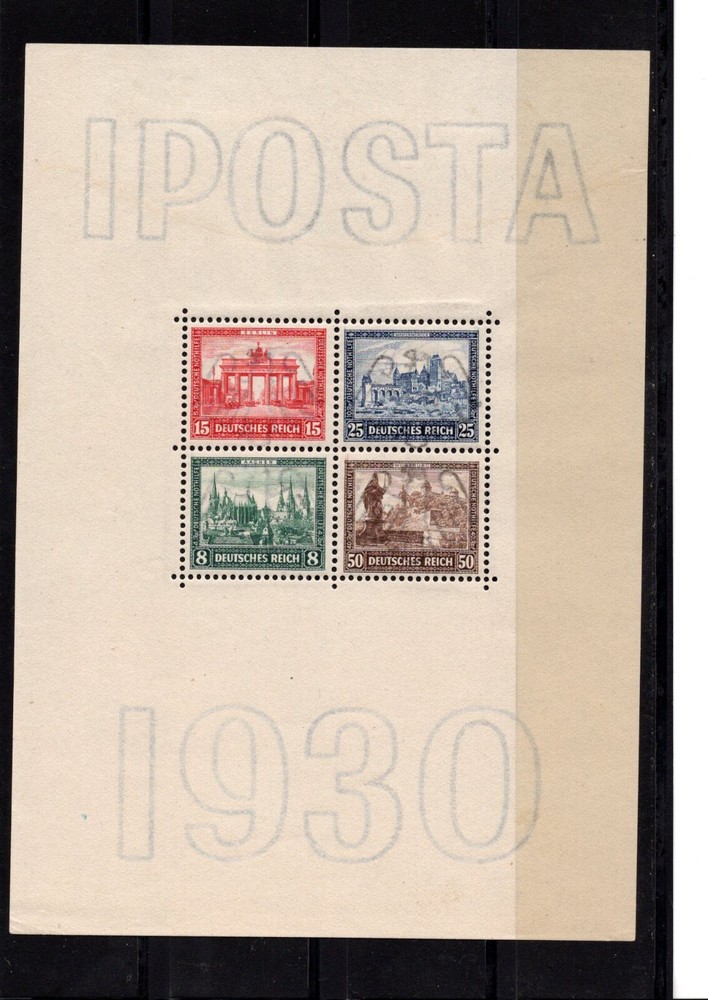 Weimar 1930 IPOSTA SS, mint never hinged, no faults