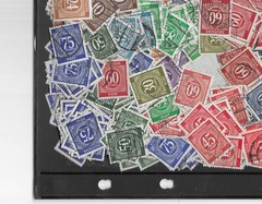 POSTMARKS Germany stamps / 1400+ mixed all 1946 Allied West zone #1900