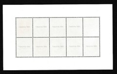 GERMANY #670-78 NUMERAL SERIES FACSIMILE STAMPS IN MINT NEVER HINGED SHEET