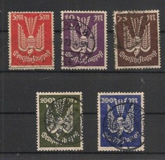 Germany 1923 Airmail Set Michel#263-267 Fine Used