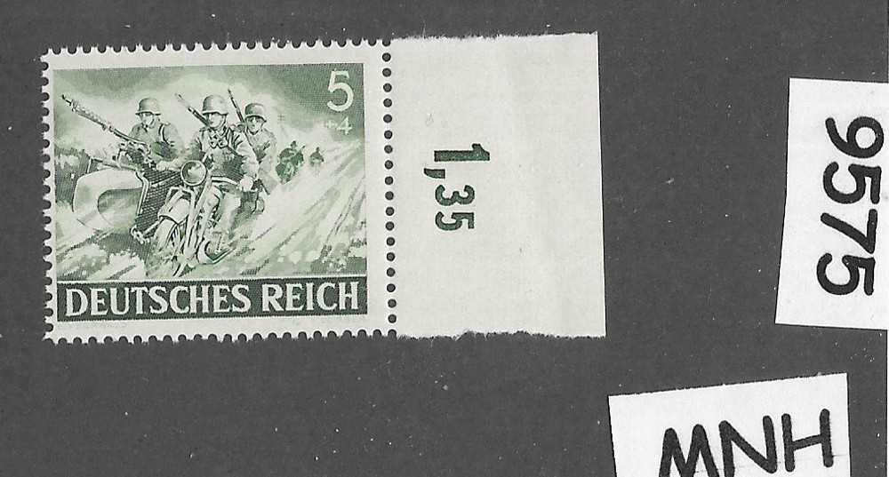 MNH Stamp Hero’s day B220 1943 Third Reich Military Wehrmacht Infantry #9575