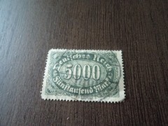 5000 deutsche mark stamp-early 1920s