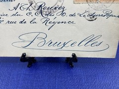 1918 German Occupation Belgium Overprint Verviers to Brussels WWI.