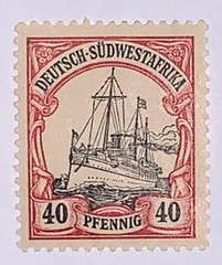 Travelstamps: 1906-19 GERMANY SOUTH WEST AFRICA STAMPS SC #19 Kaiser’s Yacht MOG
